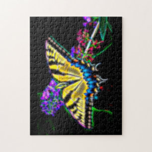 Puzzle papillon Swallowtail stylisé