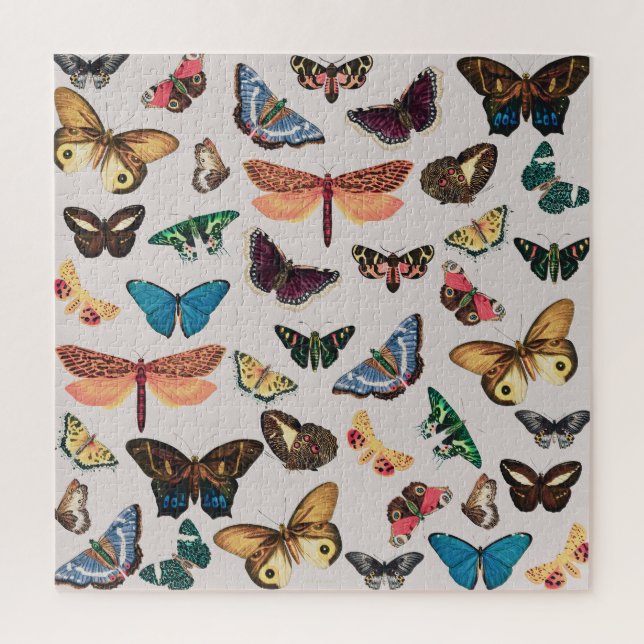 Puzzle Papillon vintage esthétique (Vertical)