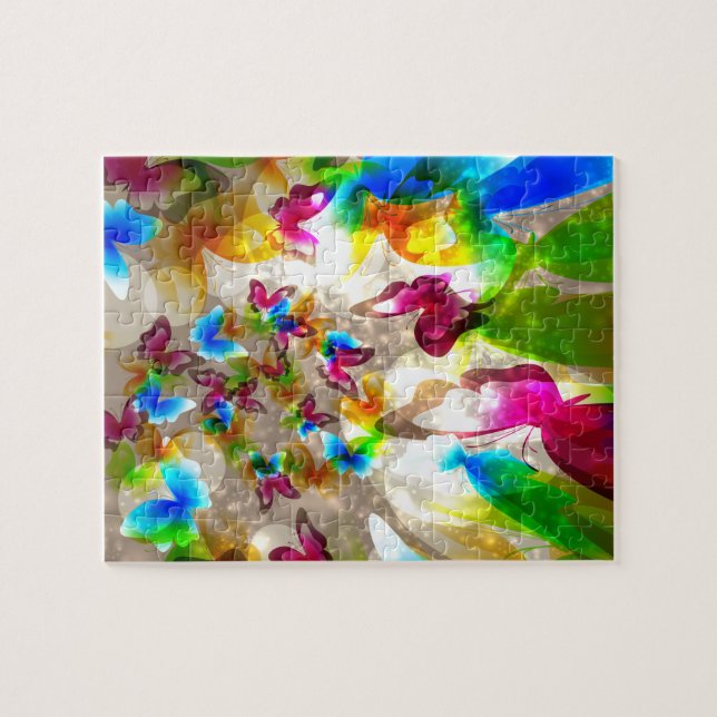 Puzzle Papillons Abstraits (Horizontal)