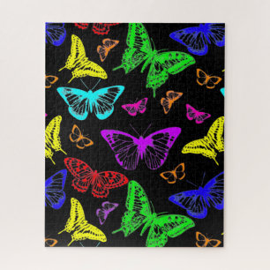 Puzzle Papillons de couleur arc-en-ciel volants