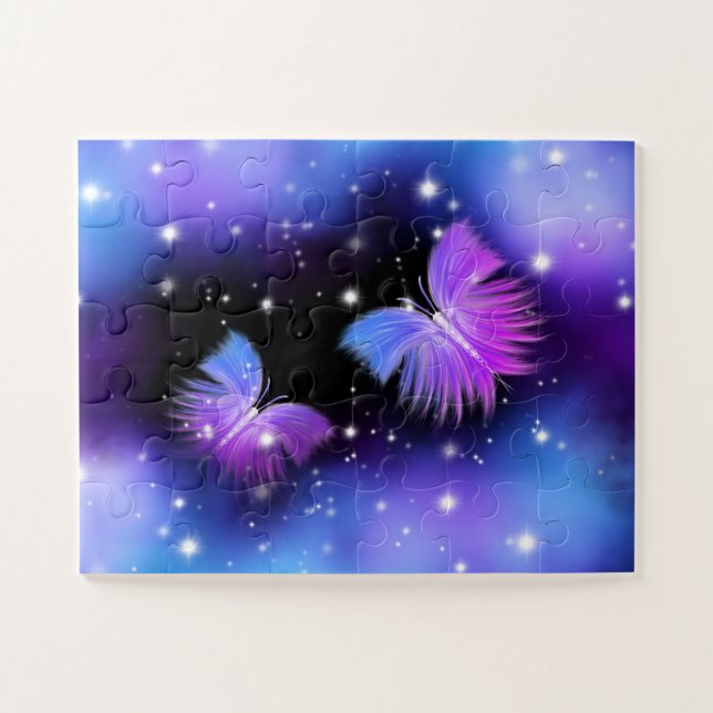 Puzzle Papillons de l'Imaginaire spatial Cosmique (Horizontal)