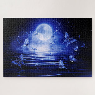 Puzzle Papillons Imaginaire Lune Bleue