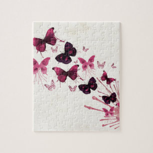 Puzzle Papillons pour aquarelle colorés