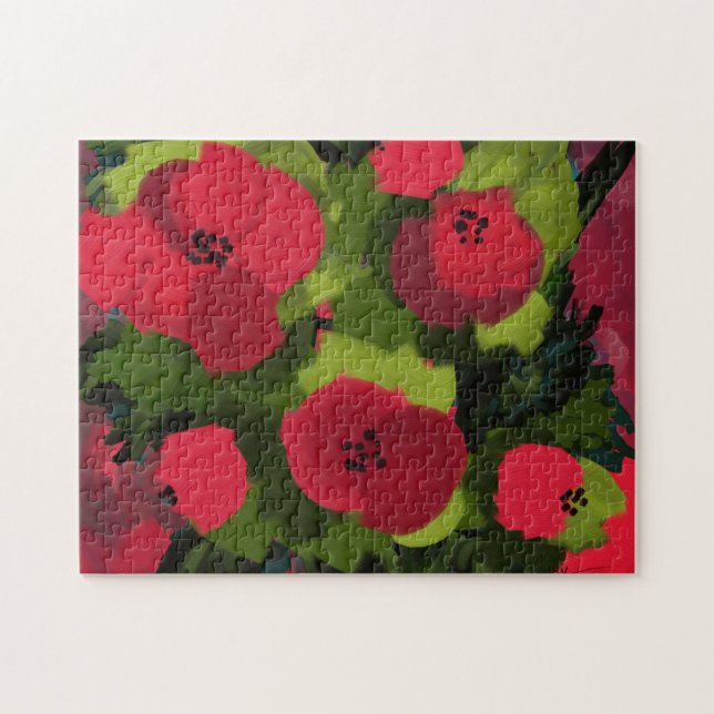 Puzzle Papps peints | Art floral (Horizontal)