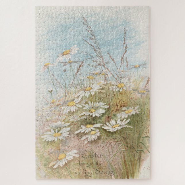 Puzzle "Pâques apporte le printemps naissant"  (Vertical)