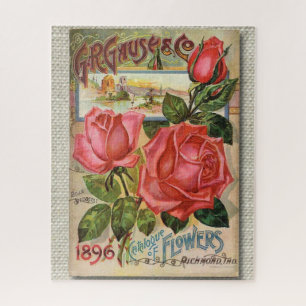 Puzzle Paquet vintage de graine de rose de rose