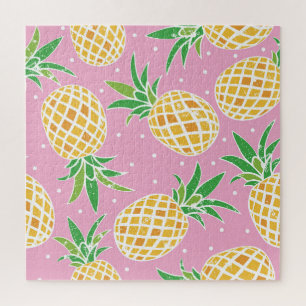 Puzzle Paradis de l'ananas : Motif tropical