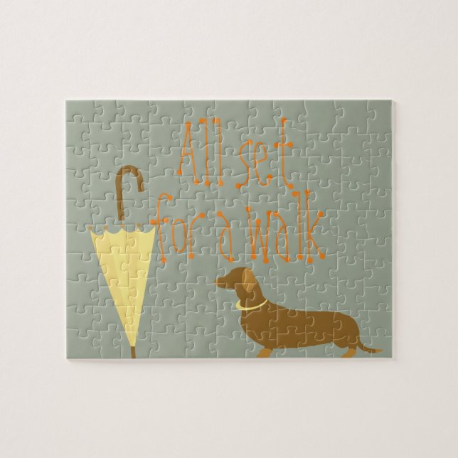 Puzzle Parapluie d'animal familier de chien (Horizontal)
