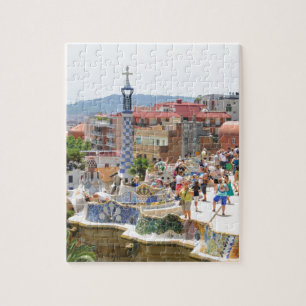 Puzzle Parc Guell à Barcelone, Espagne