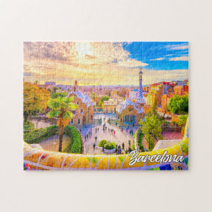Puzzle Parc Guell, Barcelone, Espagne