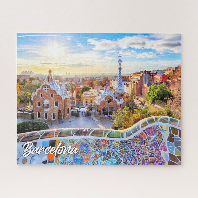 Puzzle Parc Guell, Barcelone, Espagne (Horizontal)
