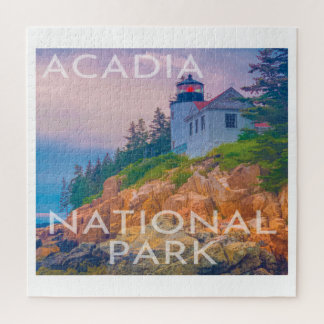Puzzle Parc national Acadia Phare du Maine Bass Harbour