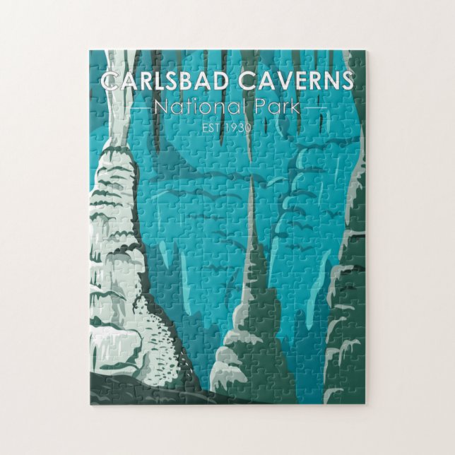 Puzzle Parc national Carlsbad Caverns Vintage (Vertical)