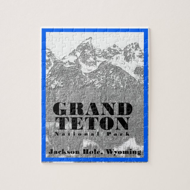 Puzzle Parc national de Grand Teton - 8x10 -110 pcs (Vertical)