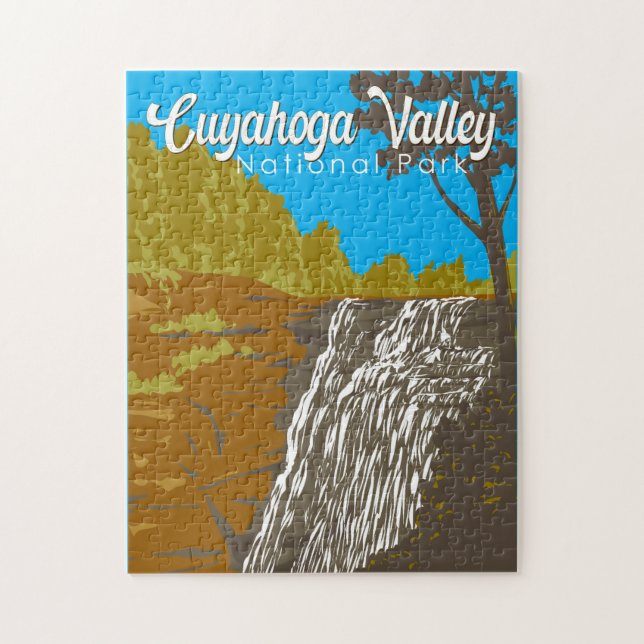 Puzzle Parc national de la vallée de Cuyahoga Illustratio (Vertical)