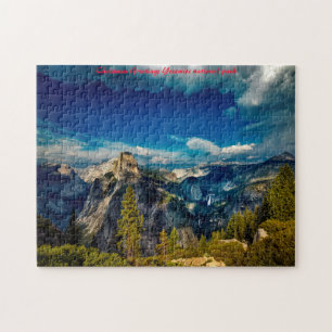 Puzzle Parc national de Yosemite. Vœux de Noël