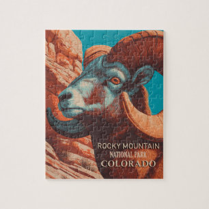 Puzzle Parc national des Rocheuses vintages Colorado