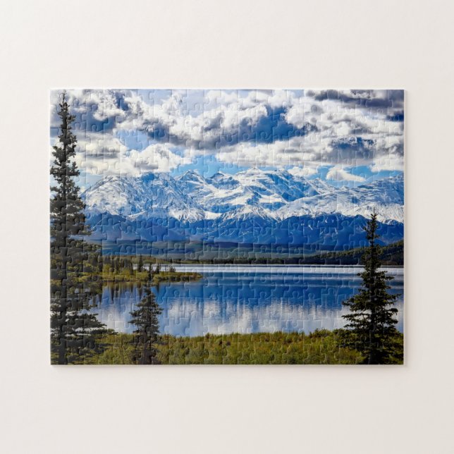 Puzzle Parc national du Denali Alaska Sky Clouds Mountain (Horizontal)