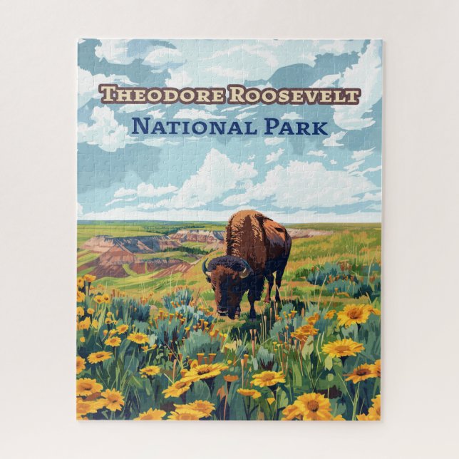 Puzzle Parc national Theodore Roosevelt Dakota du Nord (Vertical)
