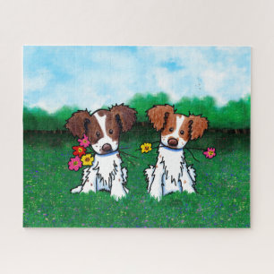 Puzzle Parc pour chiens Brittany Dogs KiniArt