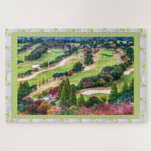 Puzzle Parcours de golf d'automne et bal