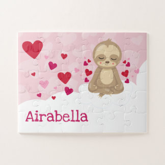 Puzzle Paresse de Valentine personnalisée