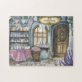 Puzzle Parfumerie Vitrine Bouteilles Vintage & Fleurs