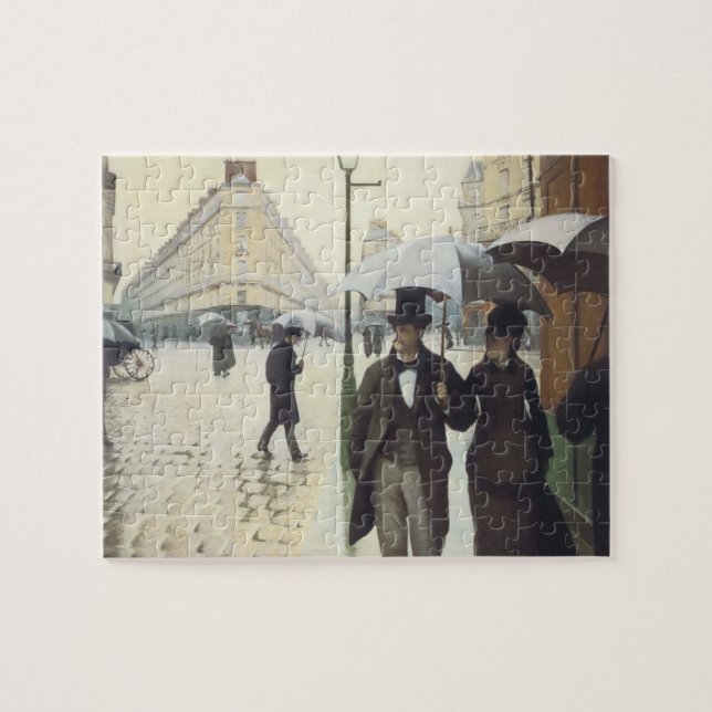 Puzzle Paris Street, Rainy Day par Caillebotte (Horizontal)