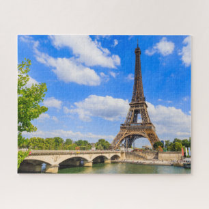 Puzzle Paris, Tour Eiffel et Seine, France. Jigsa