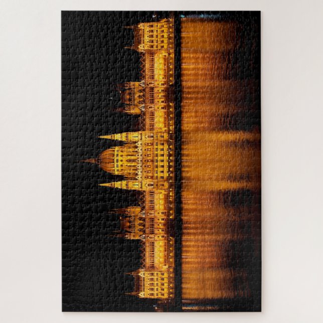 Puzzle Parlement hongrois la nuit (Vertical)