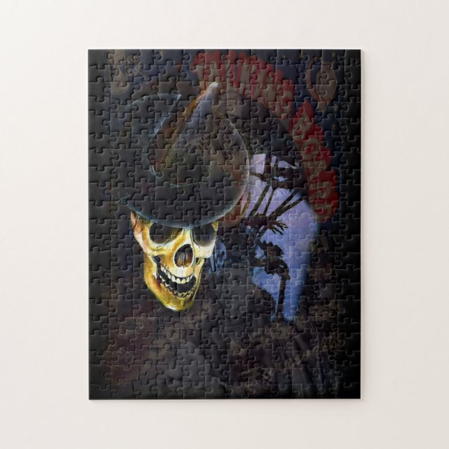 Puzzle "Parlons" la casse-tête squelettique d'art de (Vertical)