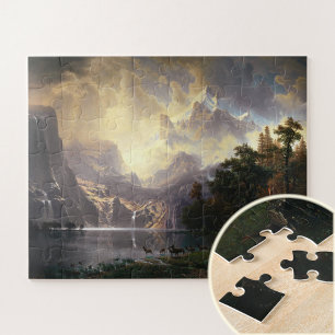 Puzzle Parmi la Sierra Nevada, Californie, Bierstadt Art