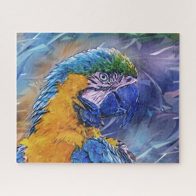 Puzzle Parrot bleu Macaw (Horizontal)