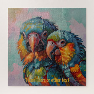 Puzzle Parrots Inséparables adorables pour n'importe quel
