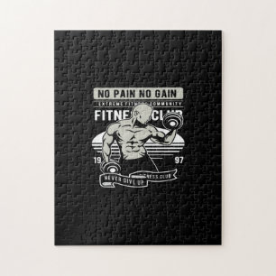 Puzzle pas de douleur pas de gain club de fitness
