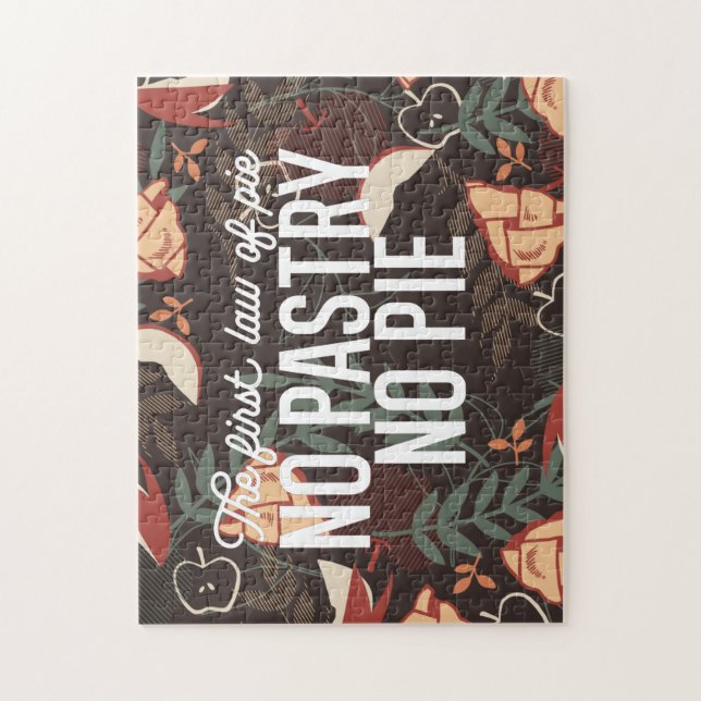 Puzzle Pas de pâtisserie Pas de devis à tarte (Vertical)