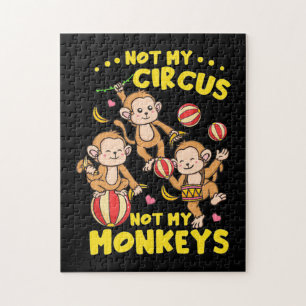 Puzzle Pas mes singes