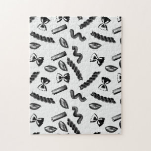 Puzzle Pasta Diversity Gray Food Italy Lover Foodie