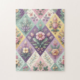 Puzzle Pastel coloré Jacquard Pâques/Printemps