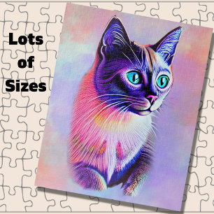Puzzle Pastels Peint Chat Siamais