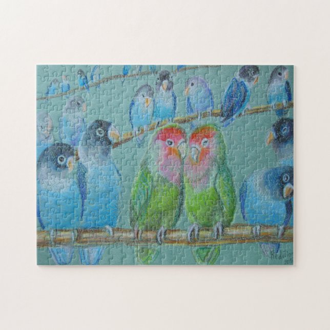 Puzzle Pâte à huile Lovebirds (Horizontal)
