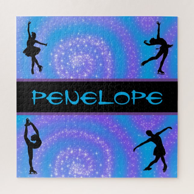 Puzzle Patinage artistique pour filles Personnalisé (Vertical)