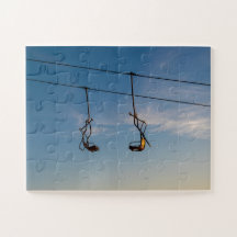 Patinage au coucher du soleil