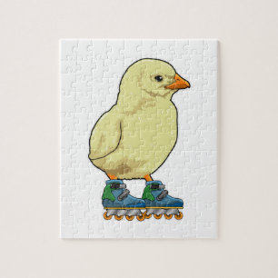 Puzzle Patinage en ligne avec patins en ligne