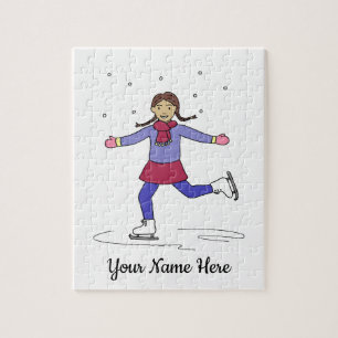 Puzzle Patinage sur glace Figure Patinage Nom personnalis