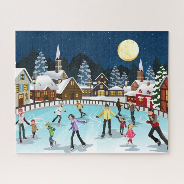 Puzzle Patinage sur glace par Moonlight Puzzle, 16" x 20" (Horizontal)