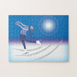 Puzzle Patineur de glace gracieux