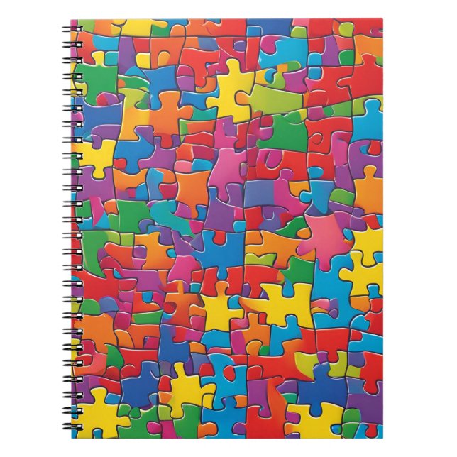 Puzzle Pattern Notebook - Für kreative Minds Notizblock (Vorderseite)