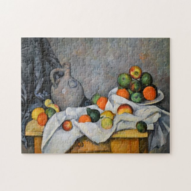 Puzzle Paul Cezanne - Rideau, bol de jug et de fruits (Horizontal)