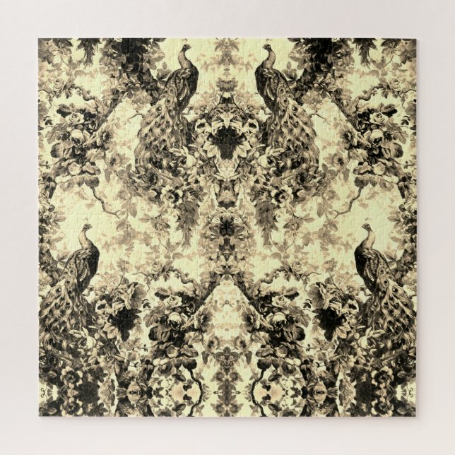 Puzzle Pavillon victorien toile à fleurs élégante motif (Vertical)